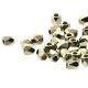 True2™ Czech Fire polished faceted glass beads 2mm - Crystal nickel plated